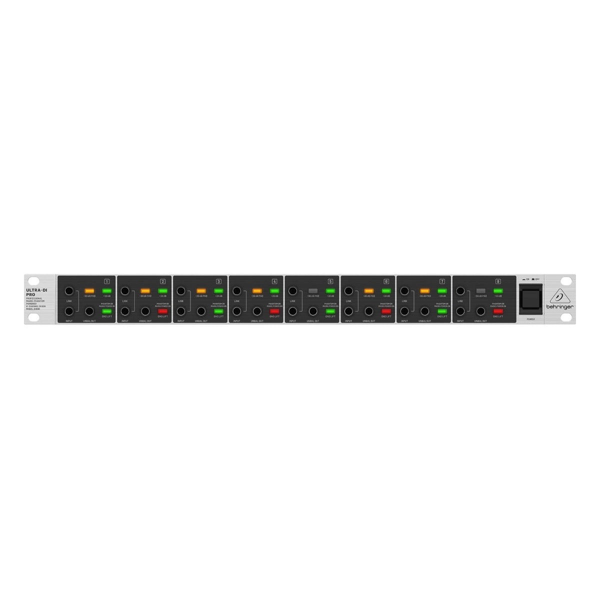 Behringer Ultra-DI Pro DI800v2 8-channel Active Instrument Direct Box