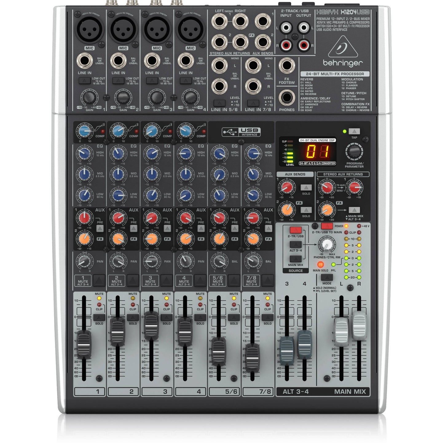 Behringer Xenyx 1204USB Mixer with USB (1204USB)