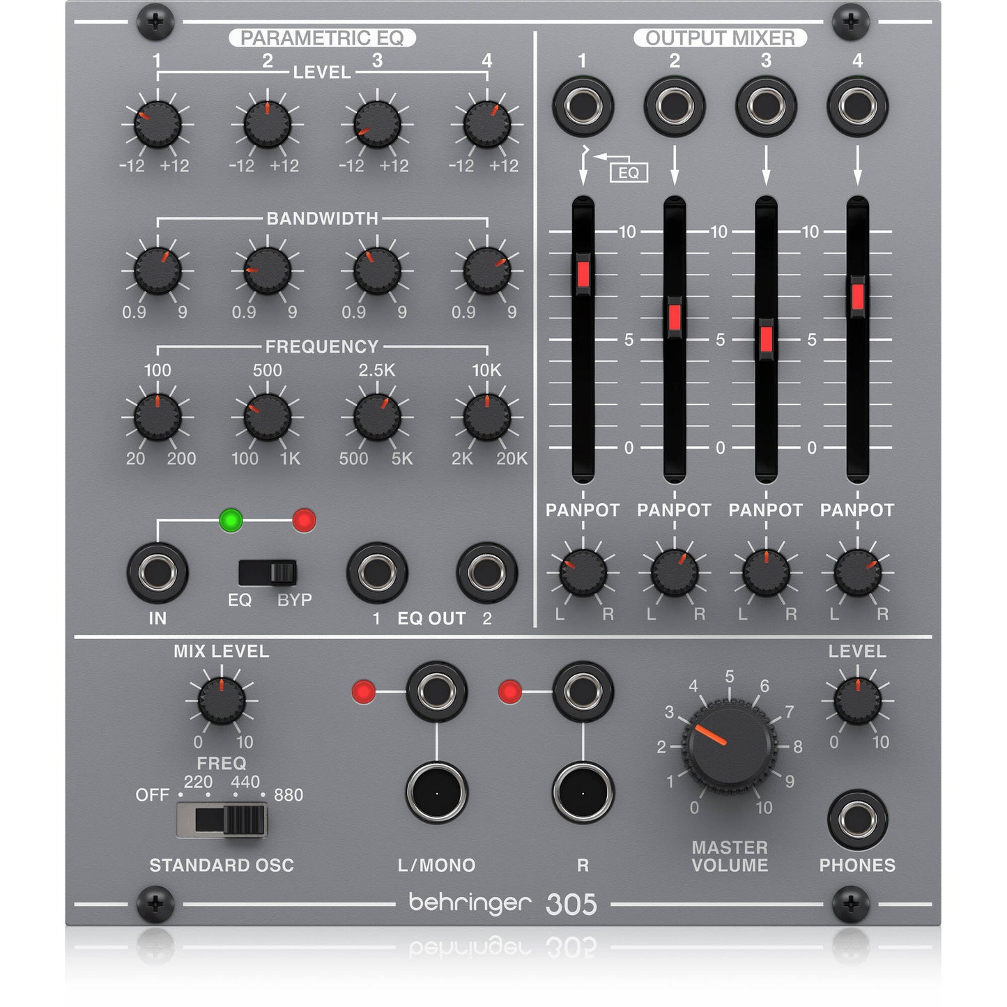 Behringer 305 EQ / Mixer / Output Eurorack Module (305 EQ/MIXER/OUTPUT)