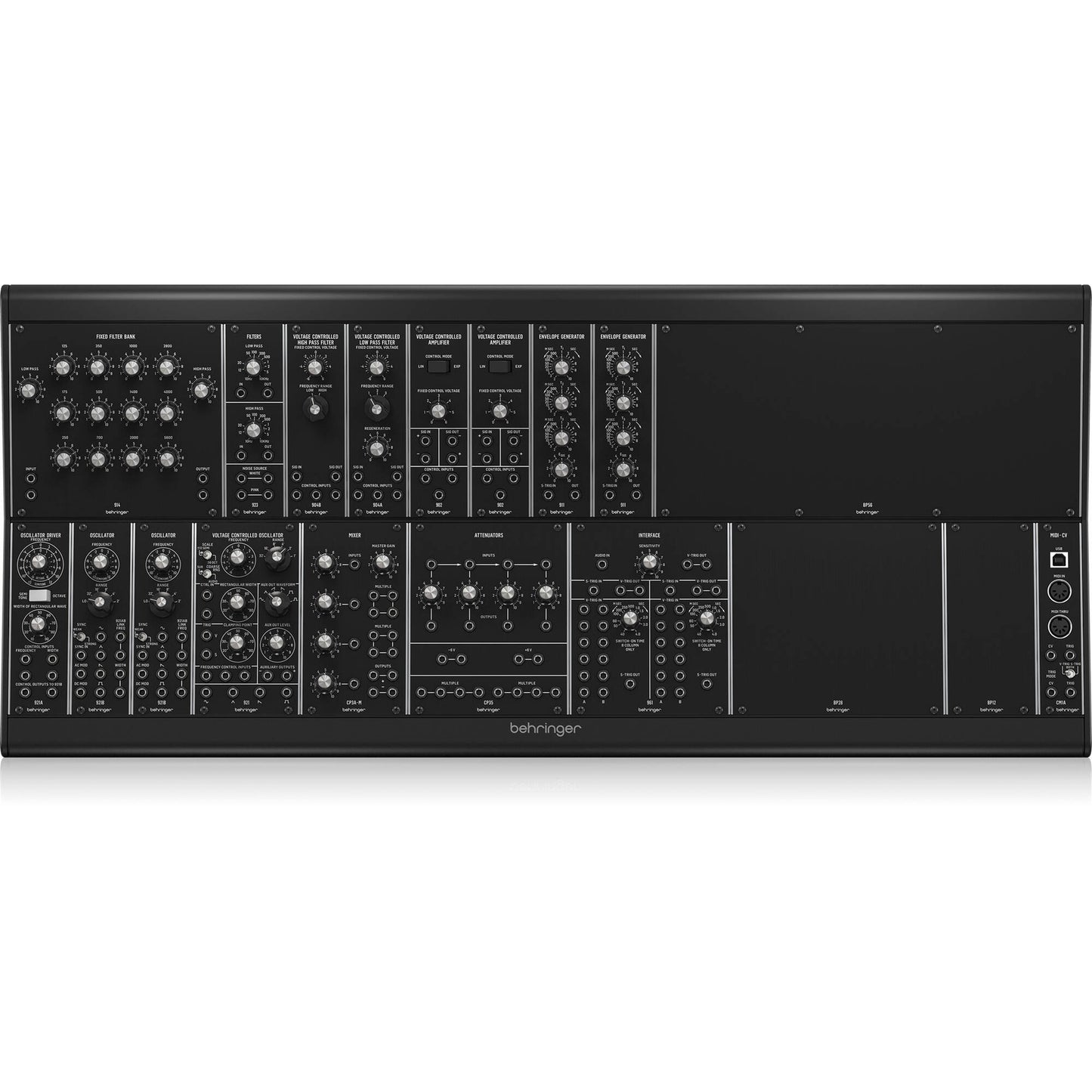 Behringer System 15 Complete Eurorack Modular Synthesizer with 16 Modules and Case