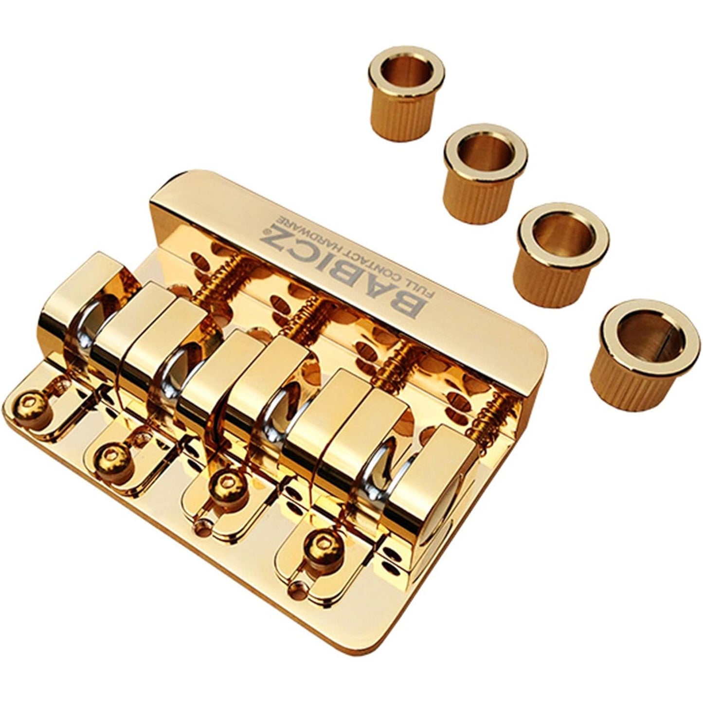 Full Contact Hardware Babicz Original Series FCH4 Bass Guitar Bridge - Gold (FCH4AMGD)