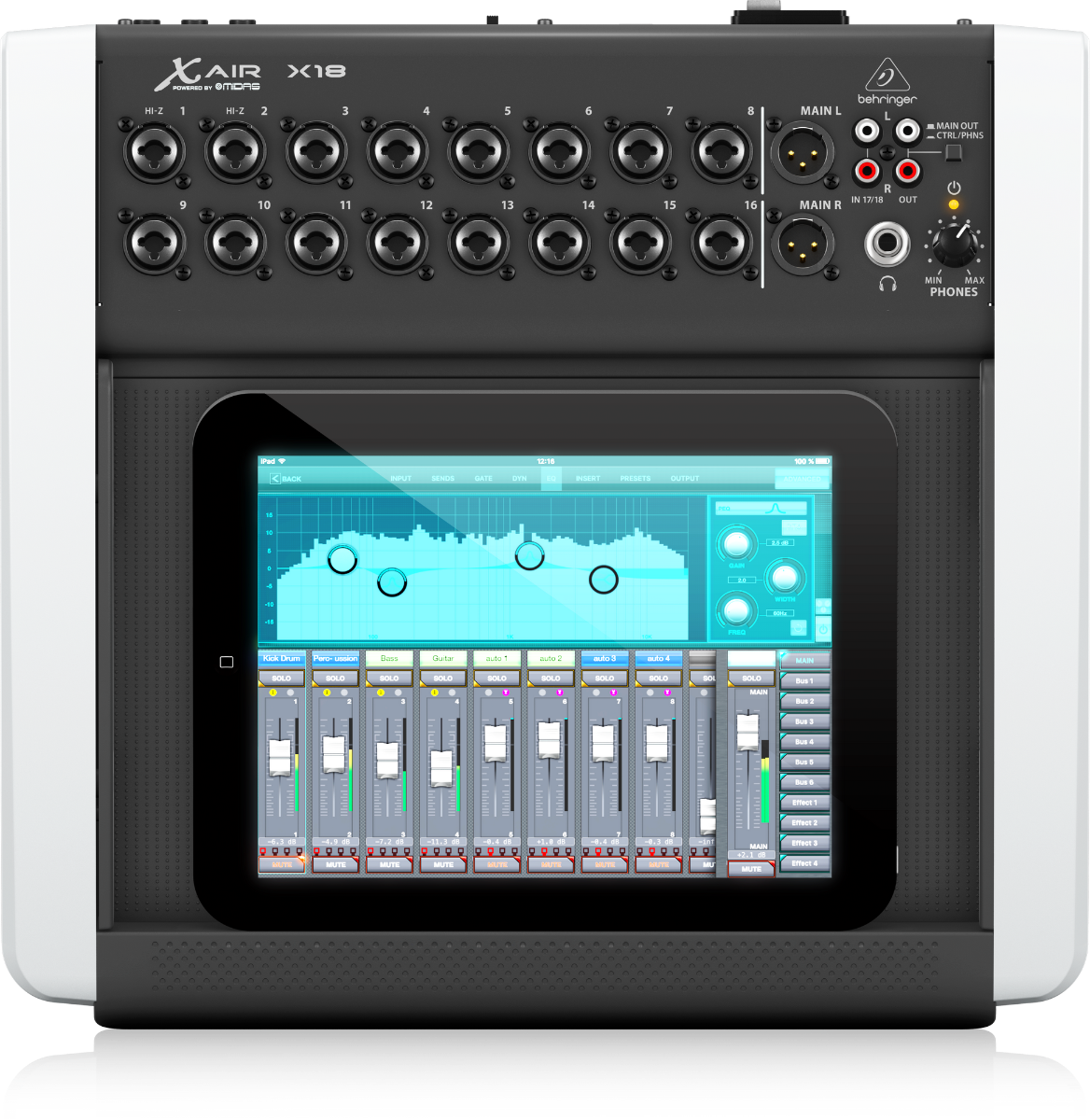 Behringer x18 16-Channel USB Audio Interface for iOS