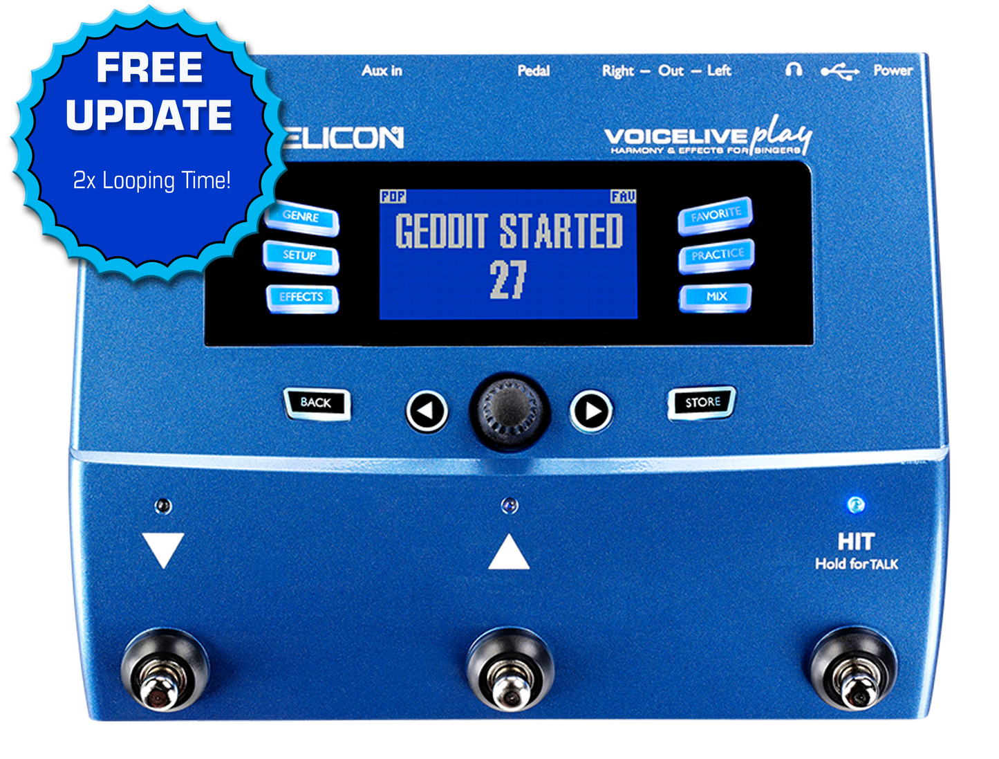 TC Helicon VoiceLive Play Vocal Effects and Harmony Pedal (996356011)