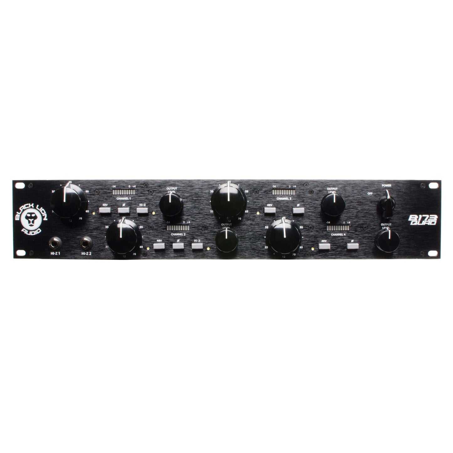 Black Lion Audio BLA B173 Quad 4-Channel Mic Preamp (B173QUAD)