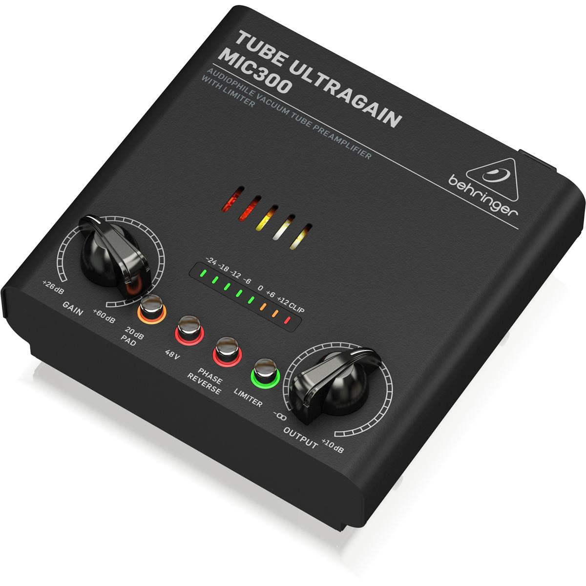 Behringer MIC300 Audiophile Vacuum Tube Preamplifier with Limiter