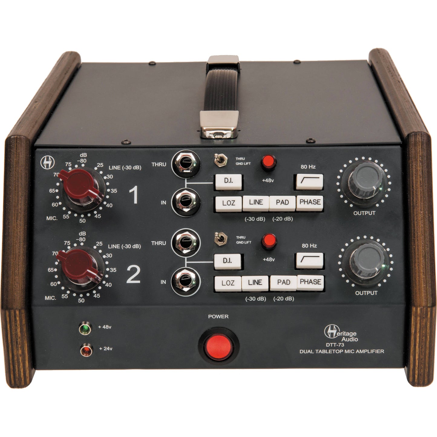 Heritage Audio DTT-73 Dual Tabletop Microphone Preamp (DTT73)