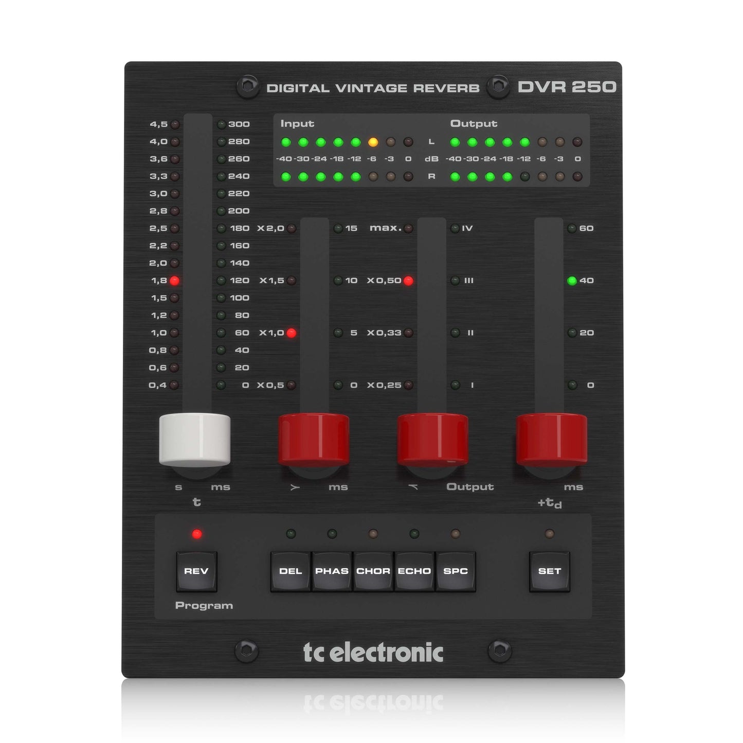 TC Electronic DVR250-DT Digital Vintage Reverb with Hardware Interface (DVR250-DT)