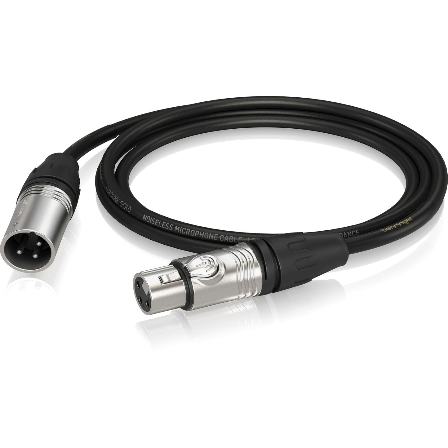 Behringer GMC-150 Gold Performance 1.5 m (5 ft) Microphone Cable with XLR Connectors (000-EU500-00010)