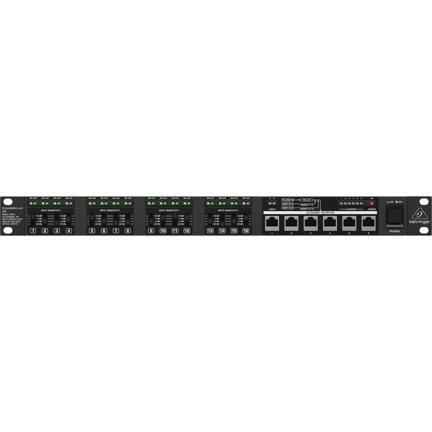 Behringer Powerplay P16-I 16-Channel ADA Converter (000-42002-00010)