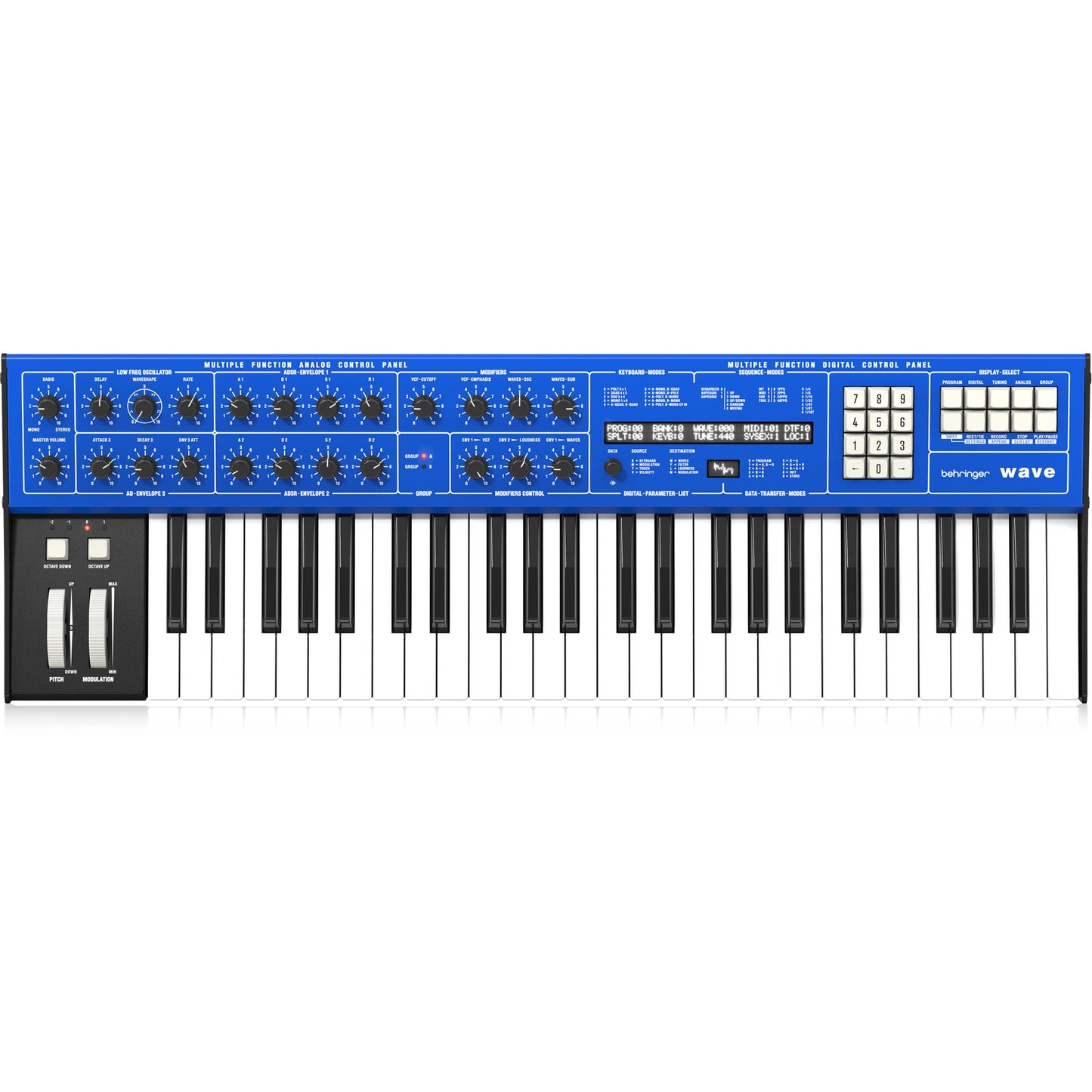 Behringer Wave - 8-Voice Multi-Timbral Hybrid Synthesizer (0722-ABD86-US1)