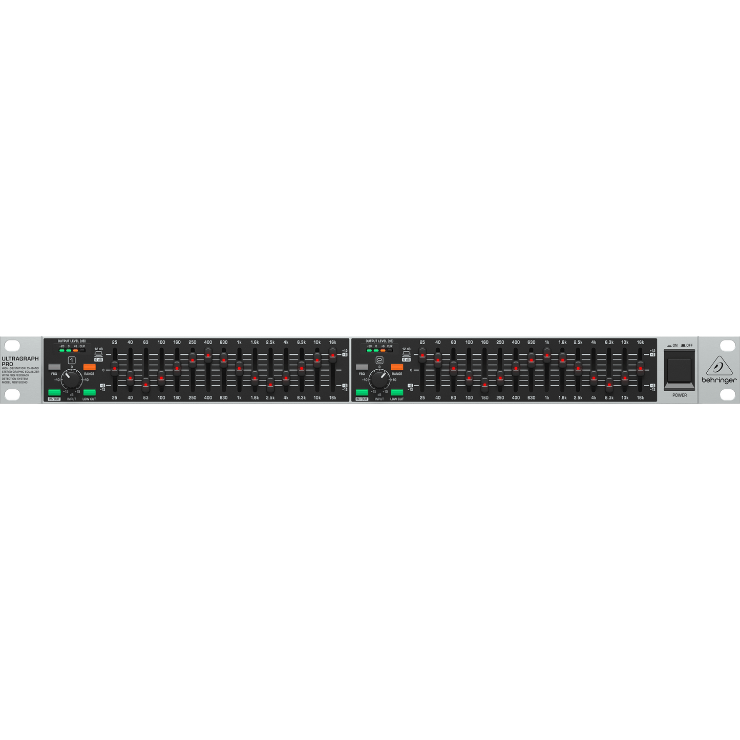 Behringer Ultragraph Pro FBQ1502HD 15-Band Stereo Graphic EQ
