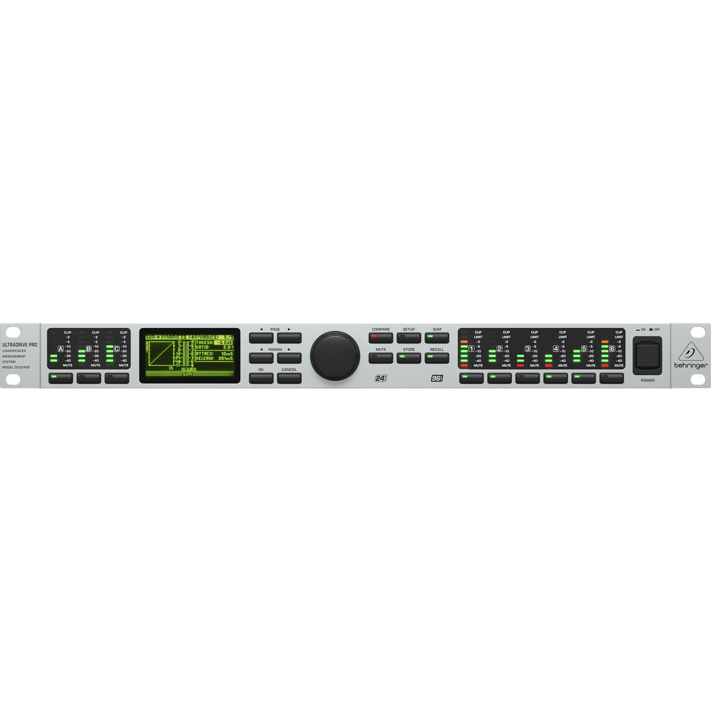 Behringer DCX2496 Ultradrive Pro Loudspeaker Management System (0825-AAA86-US1)