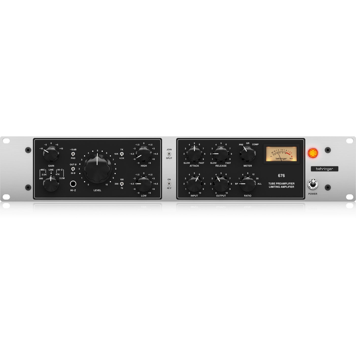 Behringer 676 Classic Vacuum Tube Preamplifier and FET-Style Compressor (0838-ABC86-US1)