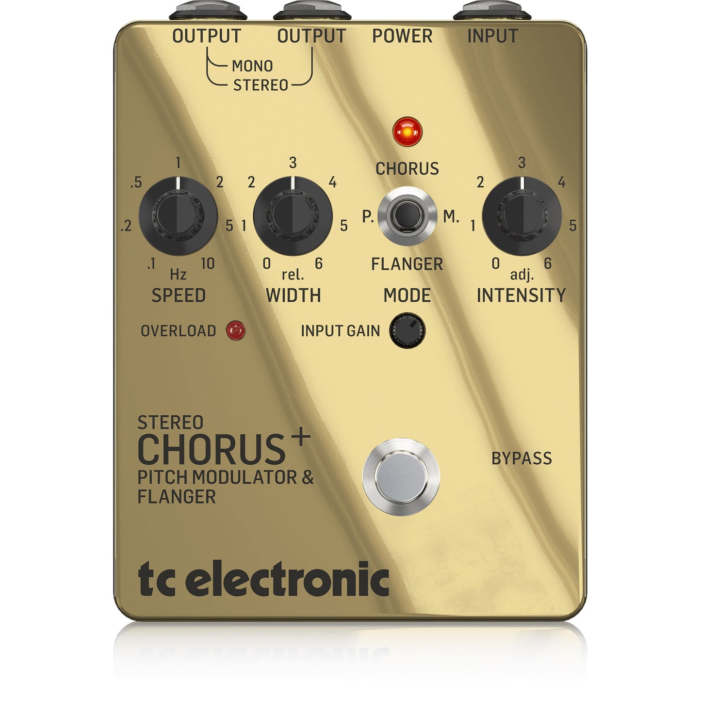 TC Electronic SCF Gold Stereo Chorus Flanger Pedal - Special Edition Gold