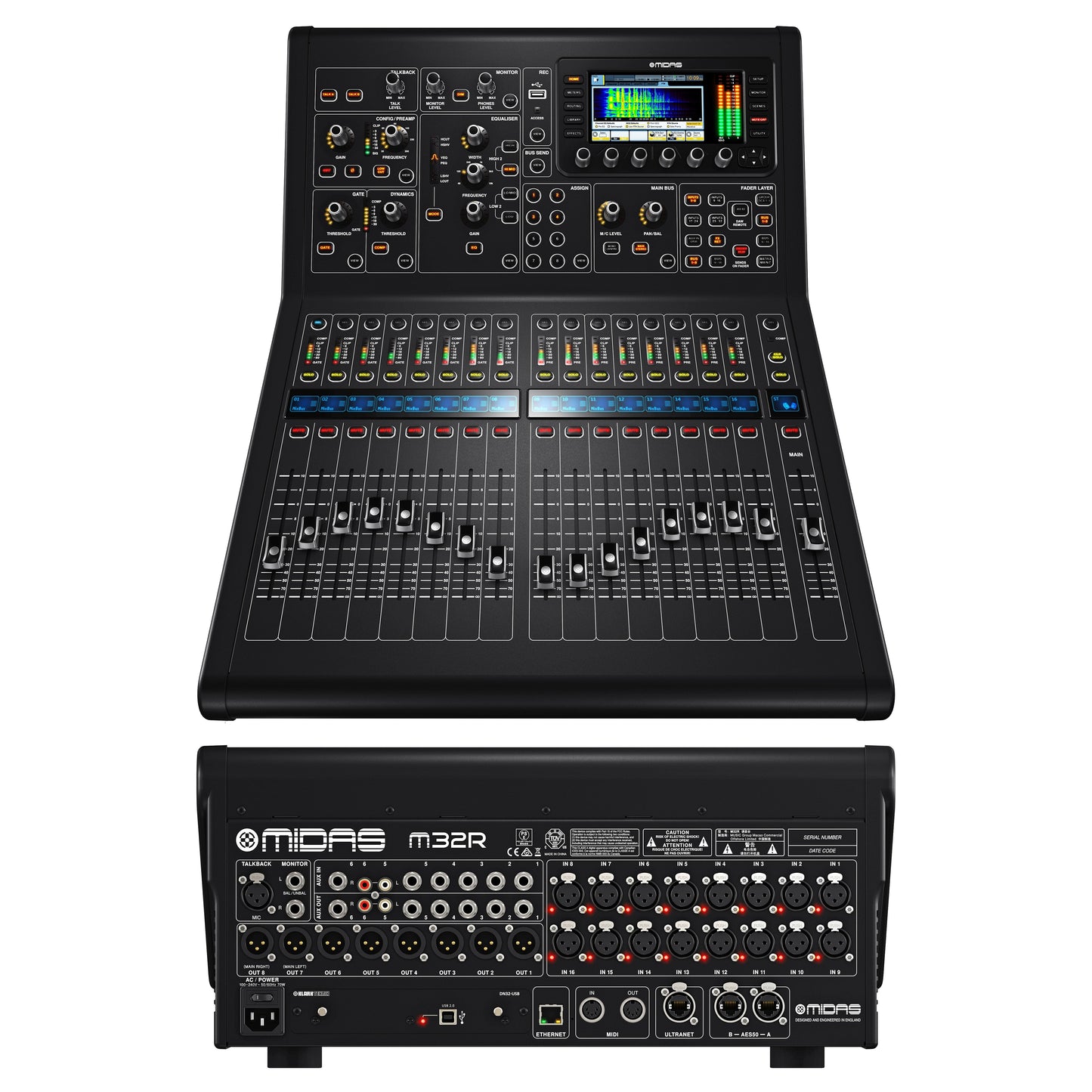 Midas M32R Live 40-ch Digital Mixing Console (M32-R)