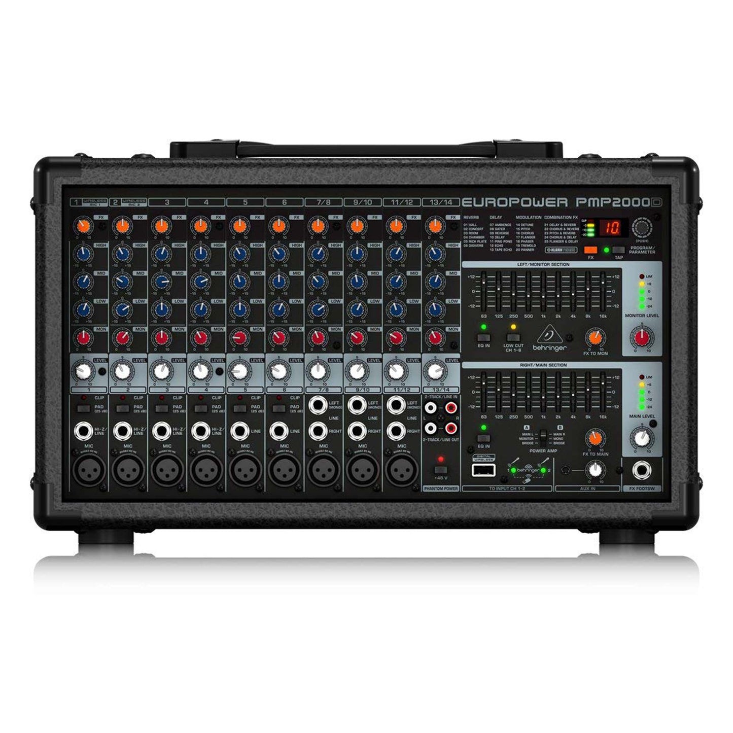 Behringer PMP2000D - 2000W 14-Channel Powered Mixer (PMP2000D)