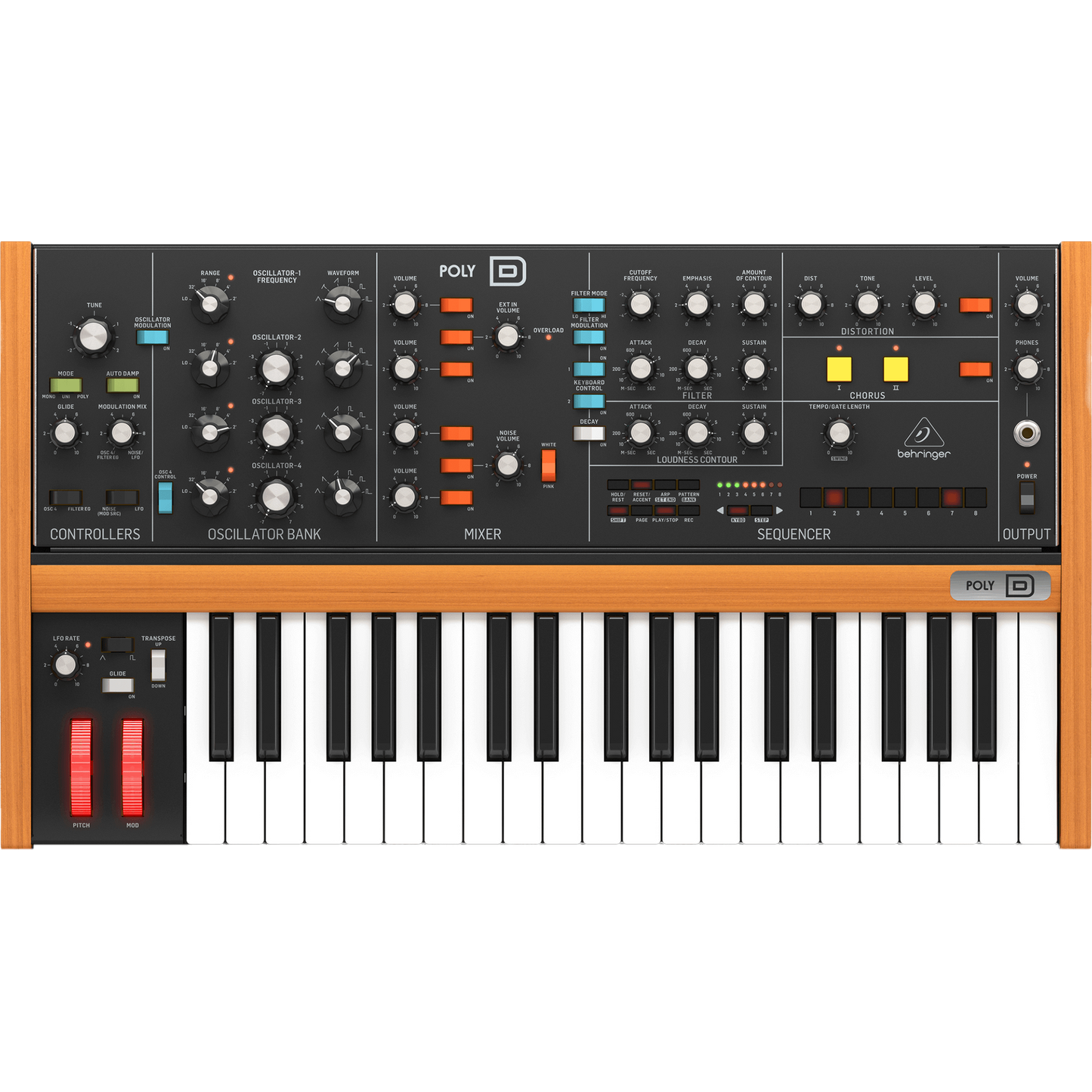 Behringer Poly D Polyphonic Analog Synthesizer (000-D9J02-00010)