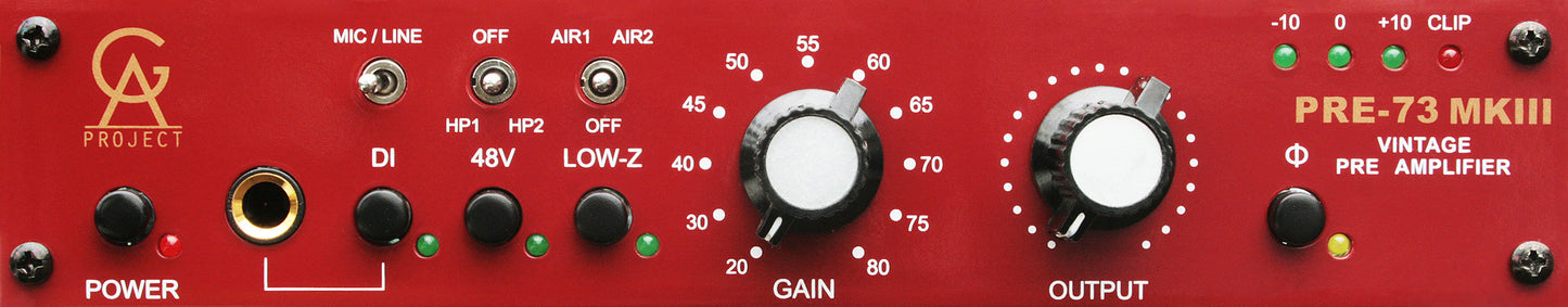 Golden Age Project PRE-73 MKIII Mic Preamp (PRE73MK3)