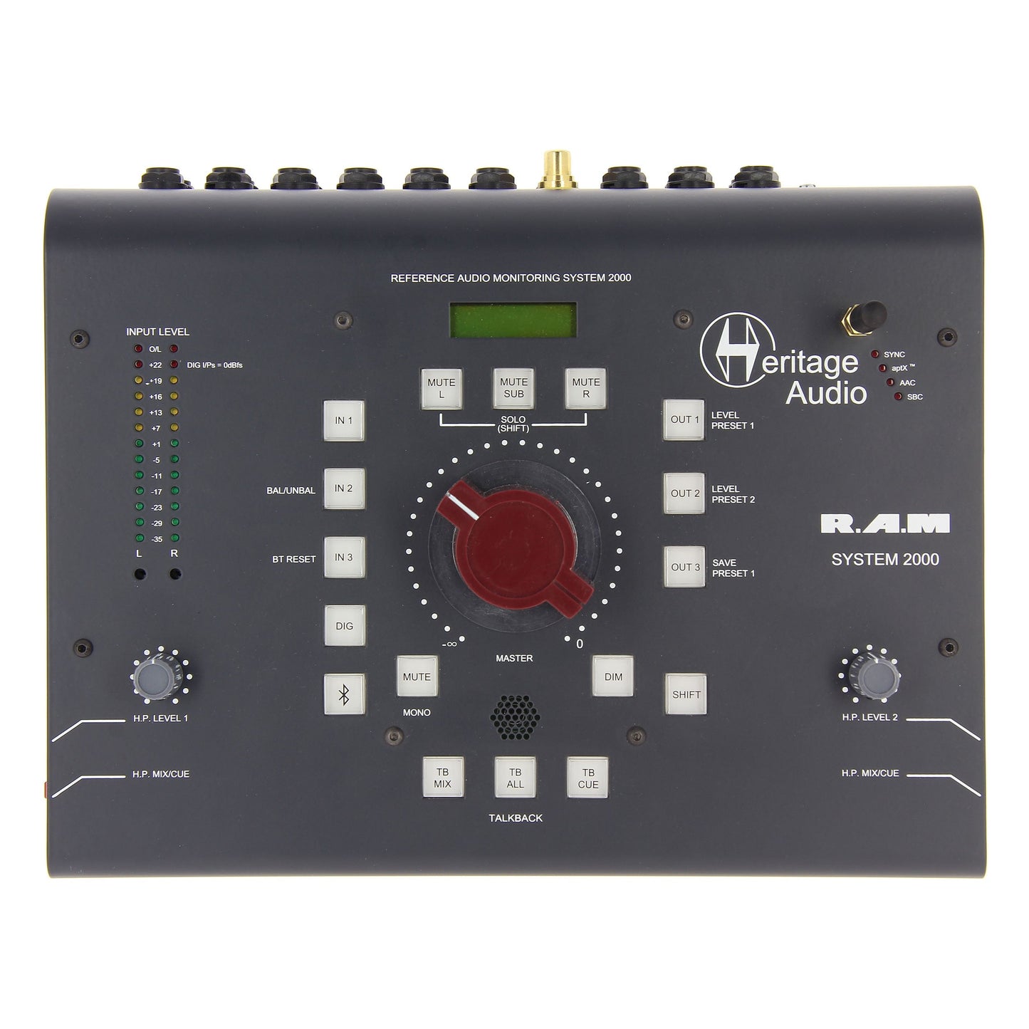 Heritage Audio RAM System 2000 Stereo Desktop Monitoring System with Bluetooth (RAMSYSTEM2000)