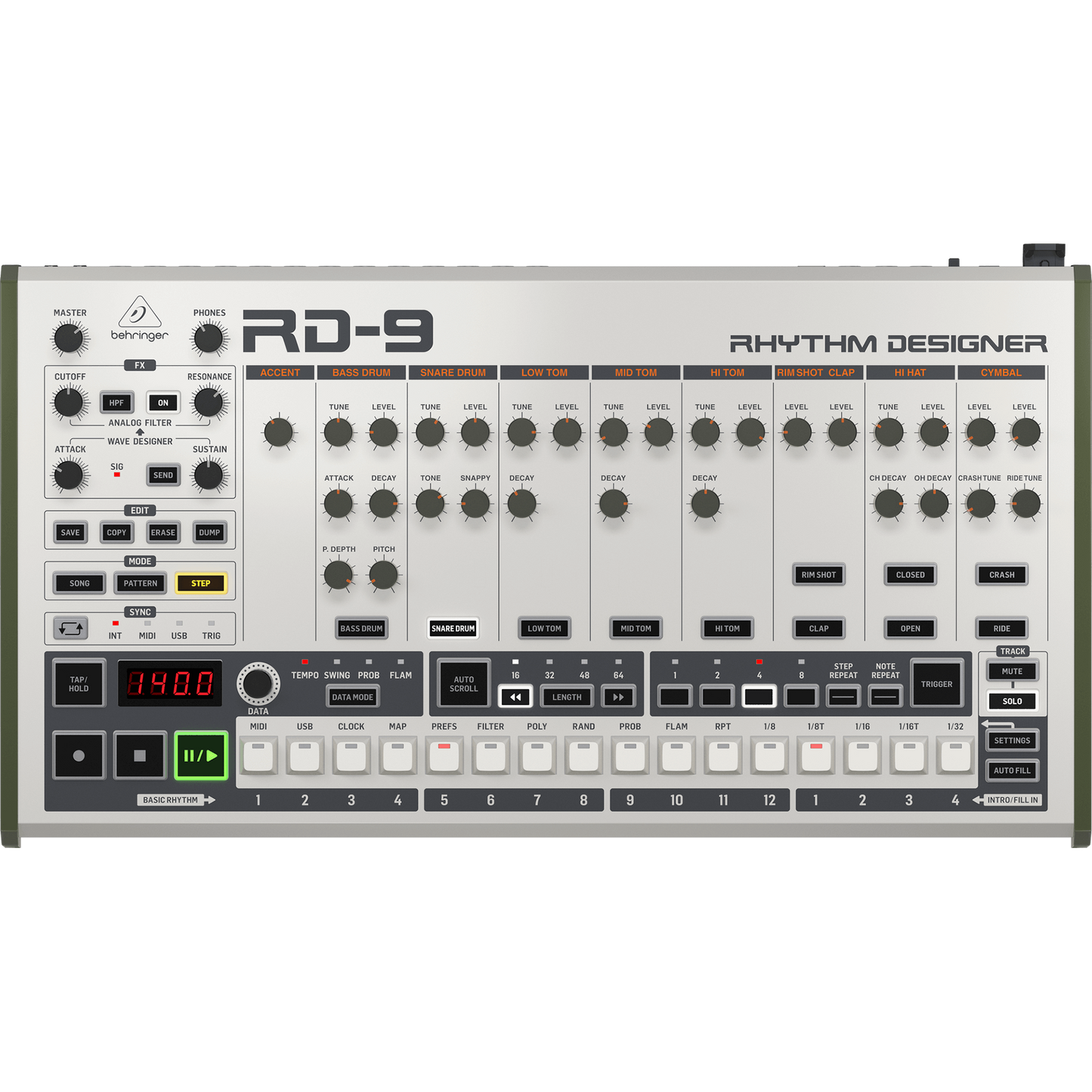 Behringer RD-9 Analog Drum Machine (000-DG602-00010)