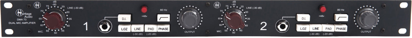 Heritage Audio DMA-73 Dual Microphone Amplifier (DMA73)