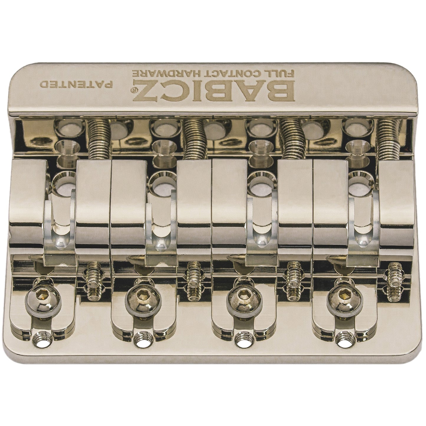 Full Contact Hardware Babicz Original Series FCH4 Bass Guitar Bridge - Nickel (FCH4AMNK)
