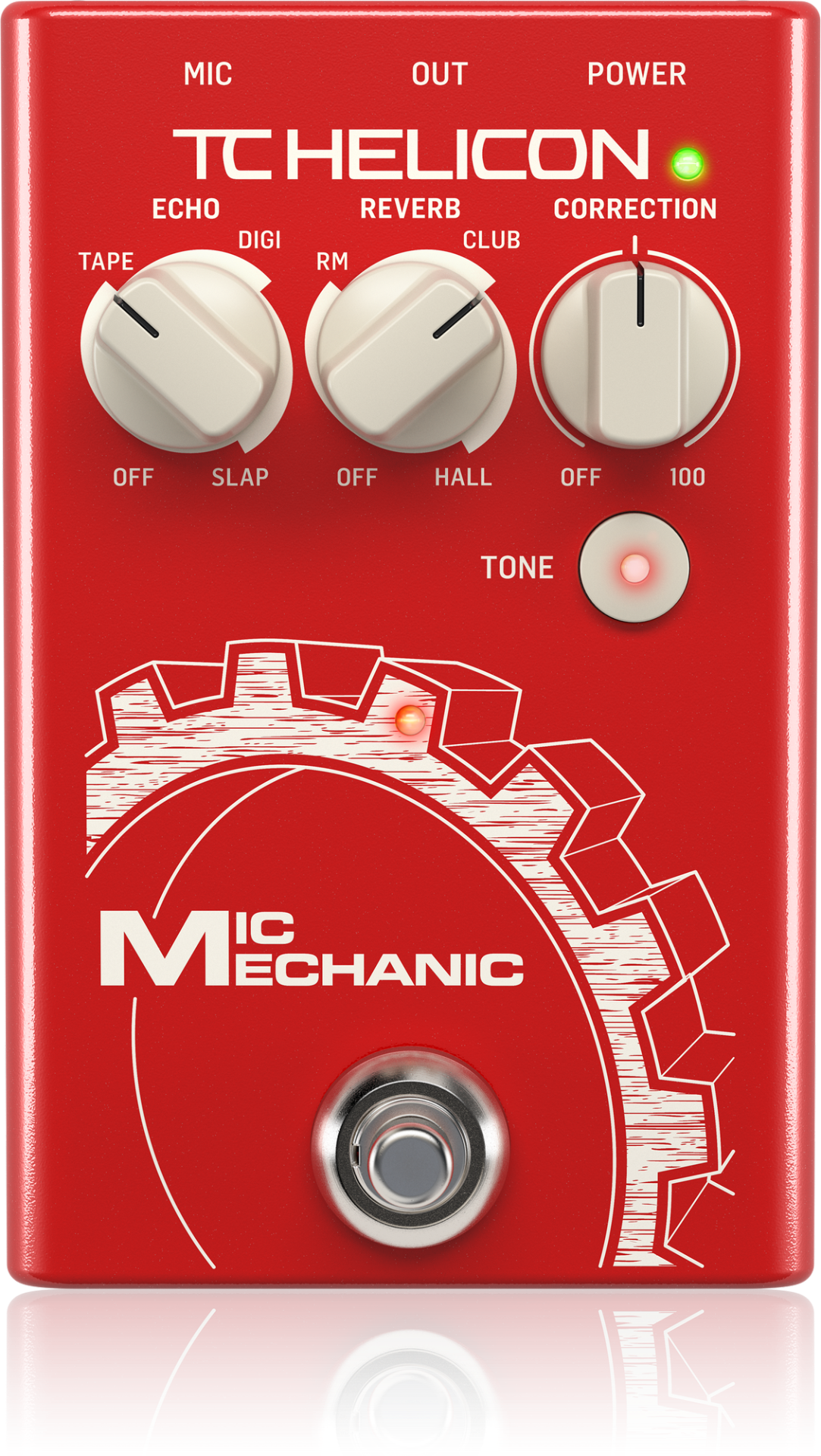 TC Helicon Mic Mechanic 2 Vocal Effects Stompbox Pedal (996014001)