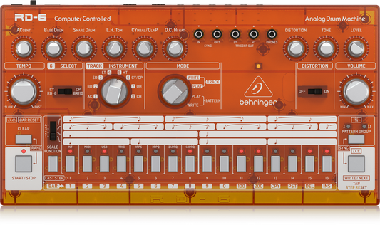 Behringer RD-6-TG Classic Analog Drum Machine (000-EE602-00010)