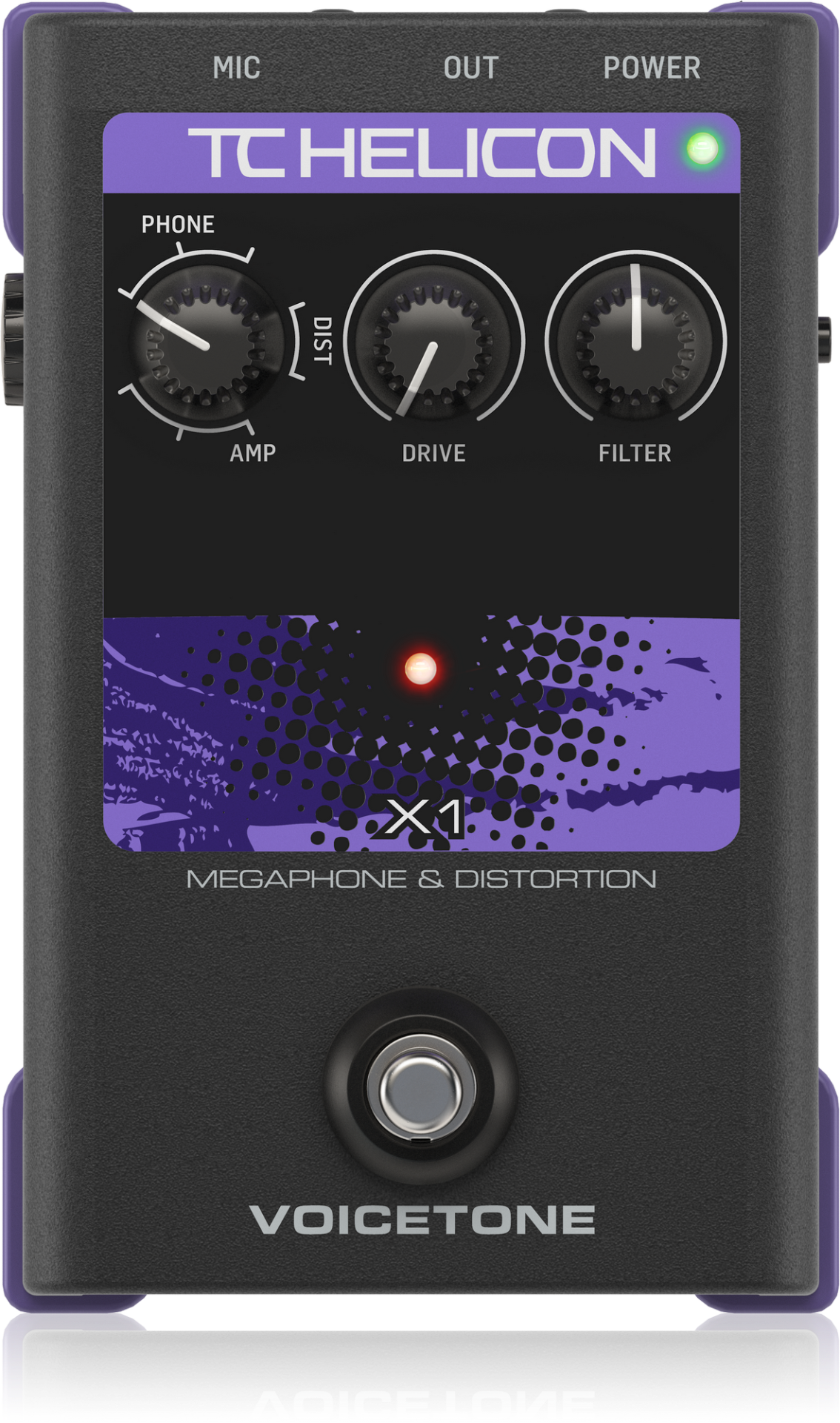 TC Helicon VoiceTone X1 Vocal Effects Processor Pedal (996010005)