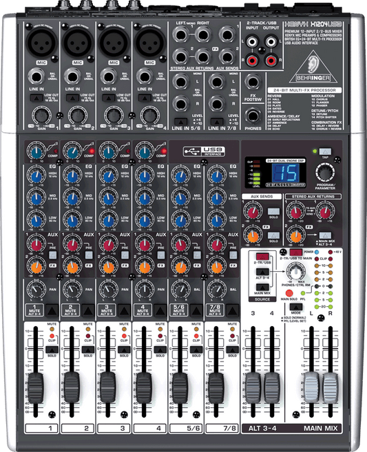 Behringer Xenyx X1204 Usb Mixer With Effects (000-A0H02-00010)