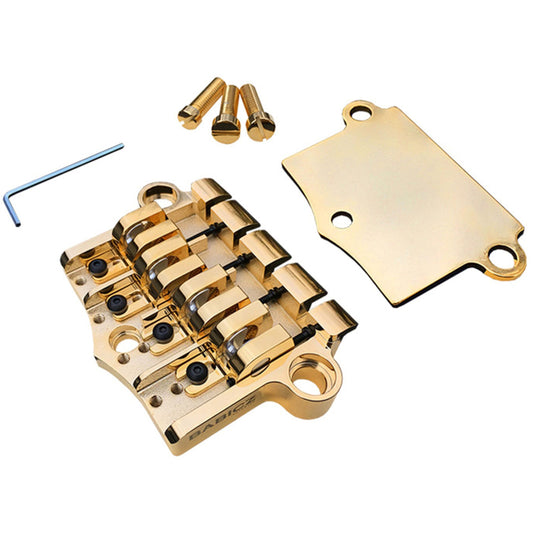 Babicz Full Contact Hardware FCH-3 Original Series Epiphone 3 Point Style Bass Bridge - Gold (FCH3PT4EPIGD)