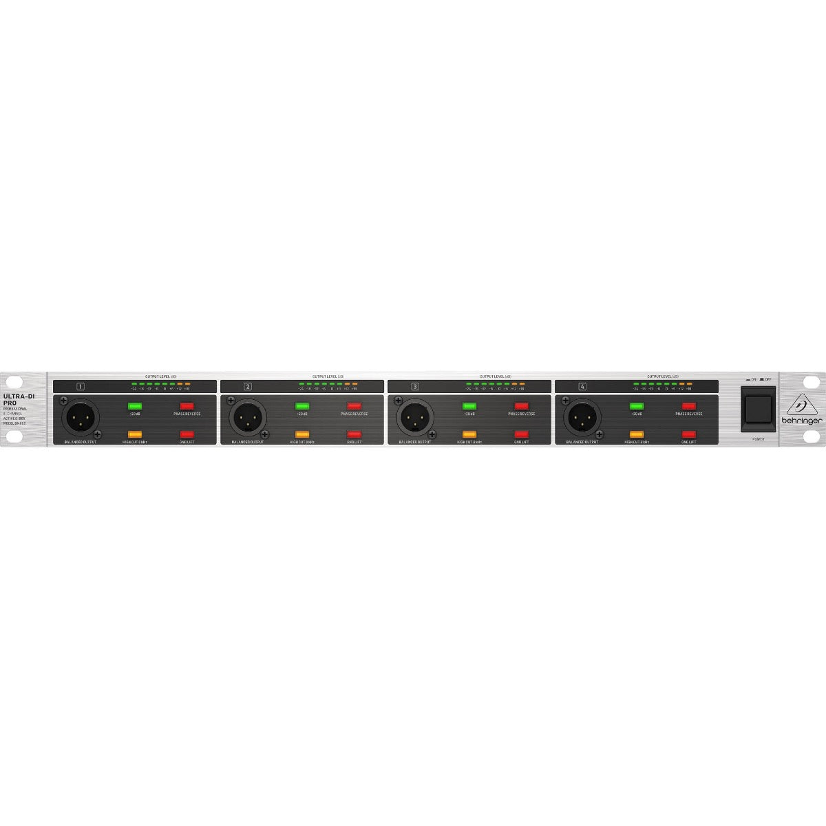 Behringer DI4000 V2 4-Channel Rackmount Active DI-Box (DI4000V2)
