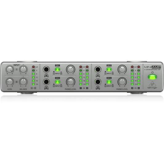Behringer AMP800 V2 Ultra-Compact 4-Channel Stereo Headphone Amplifier (AMP800 V2)