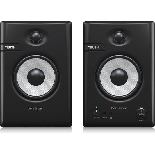 Behringer TRUTH 4.5" Powered Studio Monitors with Bluetooth - Pair, Black (TRUTH 4.5 BT)