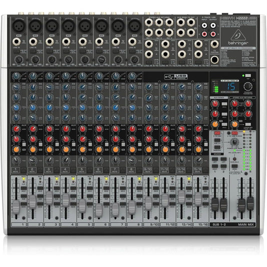 Behringer Xenyx X2222USB Mixer with USB and Effects (000-A0L02-00010)