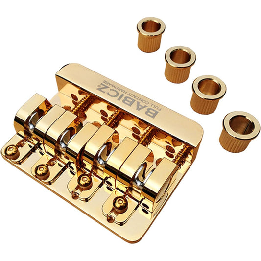 Full Contact Hardware Babicz Original Series FCH4 Bass Guitar Bridge - Gold (FCH4AMGD)