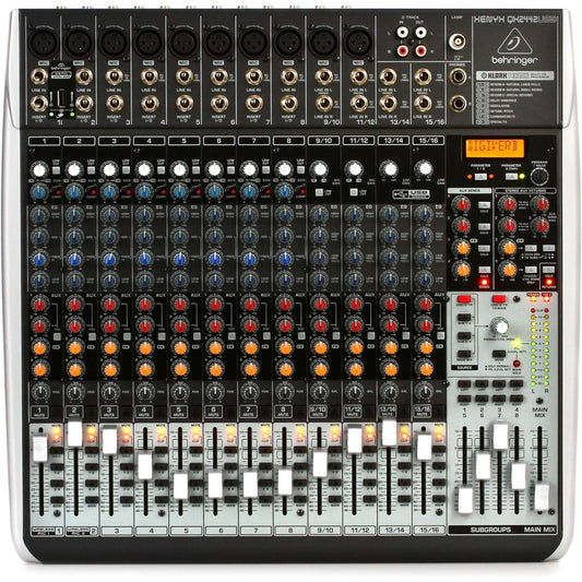 Behringer Xenyx QX2442USB Mixer with USB and Effects (QX2442USB)