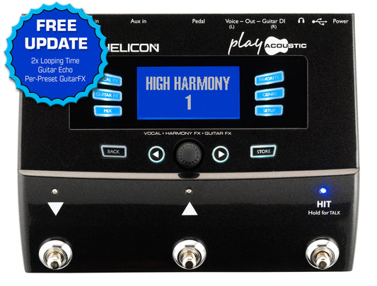 TC Helicon Play Acoustic Harmonizer / Guitar Effect Processor  (000-DEF02-00010)