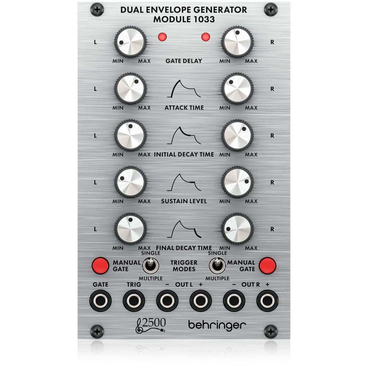 Behringer 2500 Series 1033 Analog Dual Envelope Generator Module for Eurorack (000-E9200-00010)