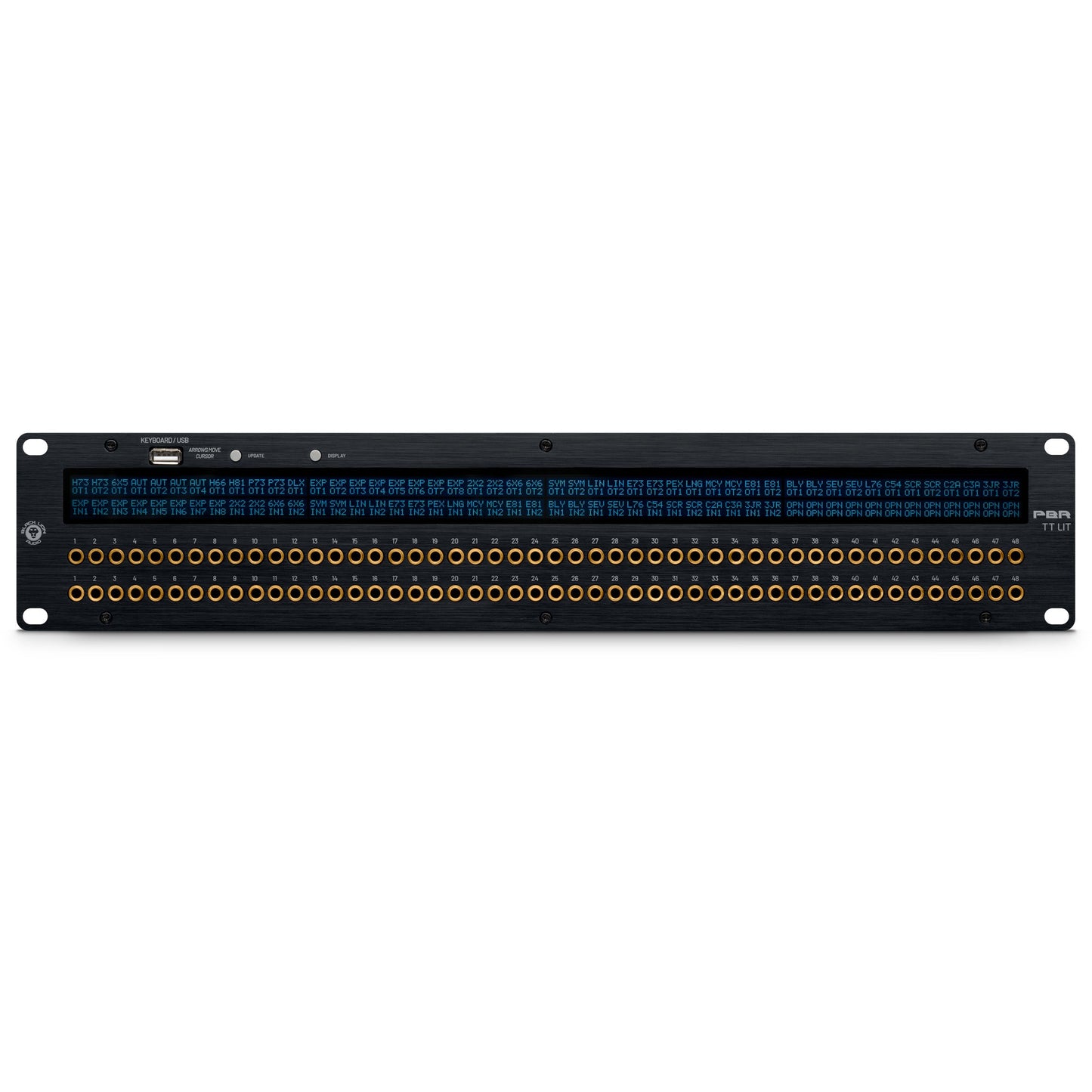 Black Lion Audio PBR TT LIT Patchbay with Programmable LED (PBRTTLIT)