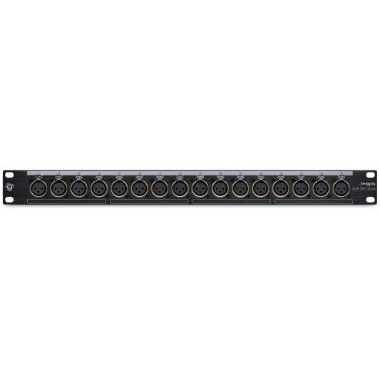 Black Lion Audio PBR XLR 16F DSub - Gold-Plated Female XLR/DB25 Patchbay (PBRXLR16FDSUB)