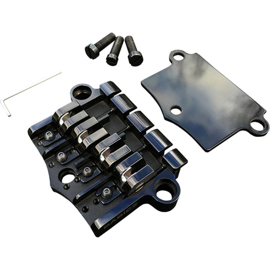 Babicz Full Contact Hardware FCH-3 Original Series Gibson 3 Point Style Bass Bridge - Black (FCH3PT4BK)