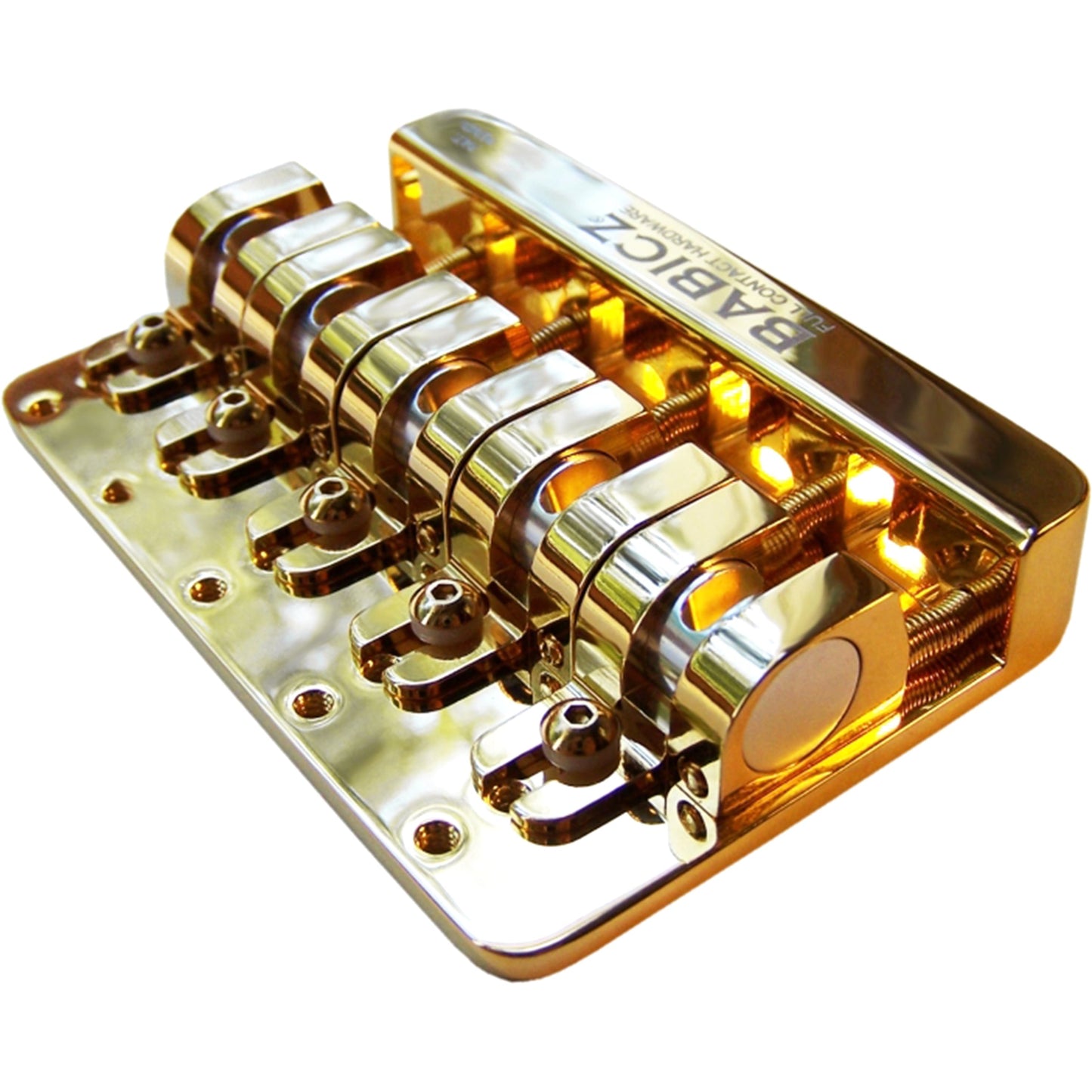 Babicz Full Contact Hardware FCH5 Bass Guitar Bridge - Gold (FCH5GD)