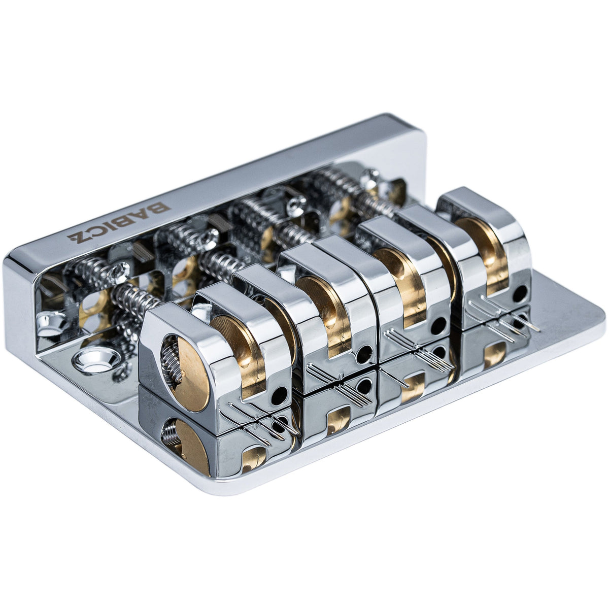 Babicz FCH4AS Adjustable Spacing Bass Bridge, 4 String - Chrome (FCH4ASCH)
