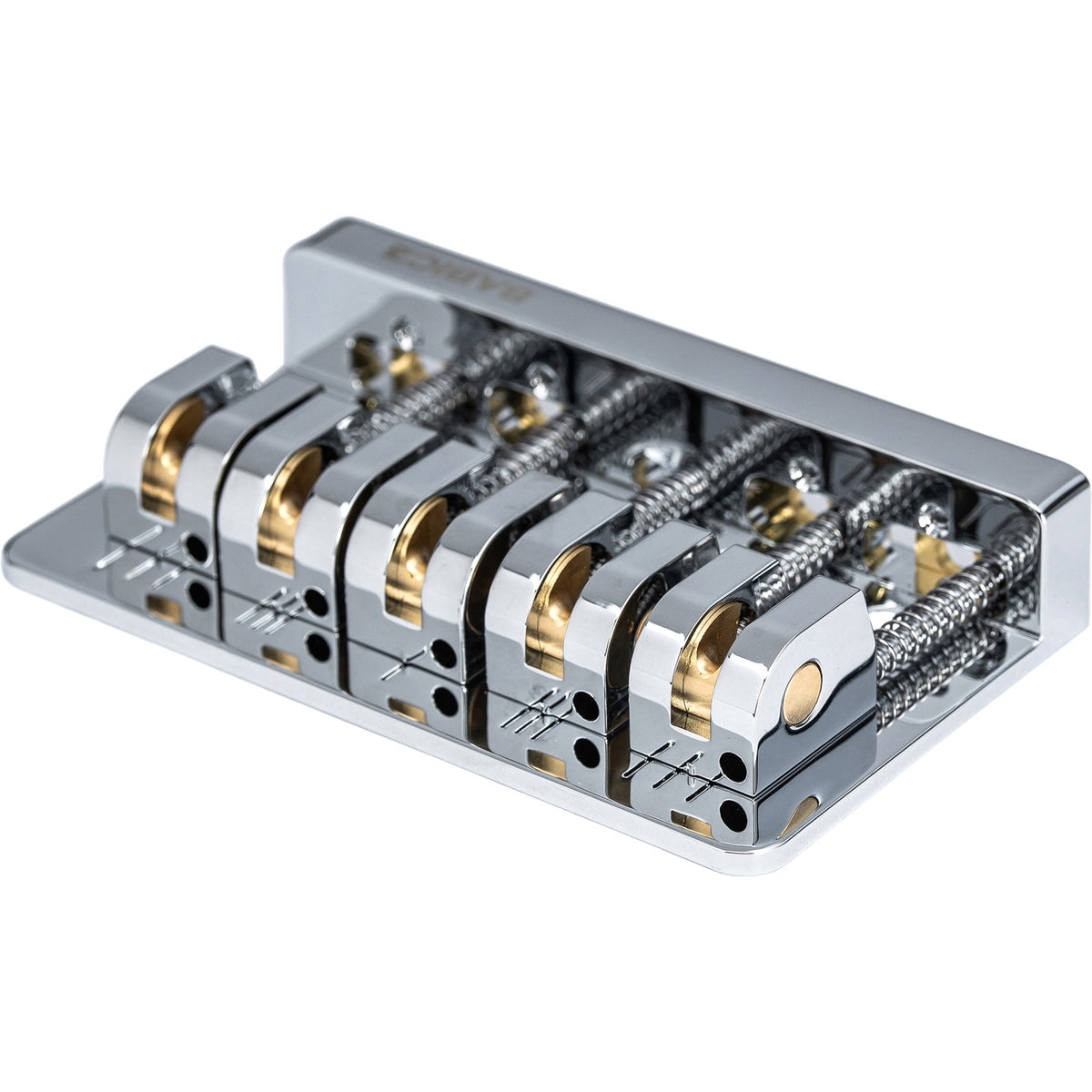 Babicz FCH5AS Adjustable Spacing Bass Bridge, 5 String - Chrome (FCH5ASCH)