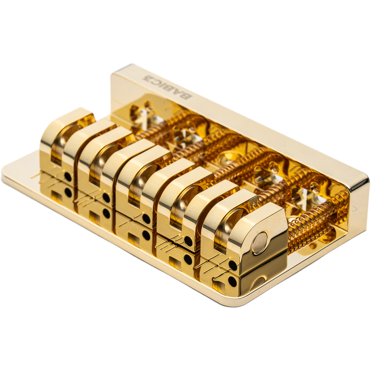 Babicz FCH5AS Adjustable Spacing Bass Bridge, 5 String - Gold (FCH5ASGD)