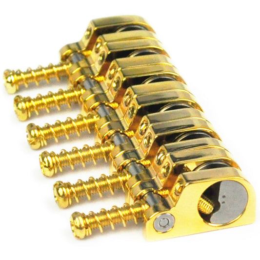 Babicz Full Contact Hardware Guitar Saddle Kit - Gold (FCHTSGD )