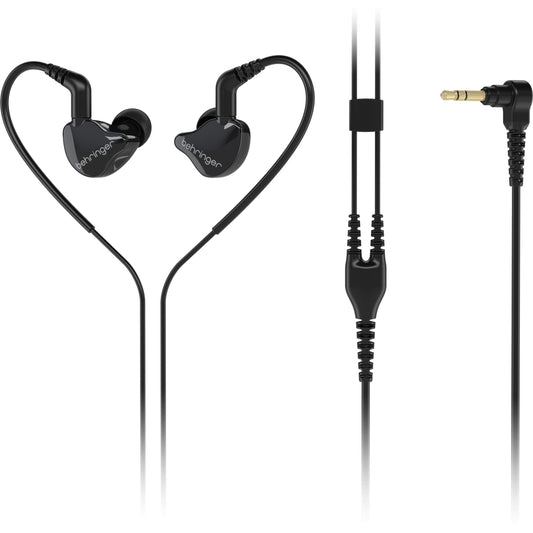 Behringer MO240-CK PRO Dual-Driver Studio-Grade In-Ear Monitoring Earphones (0403-ABB86-000)