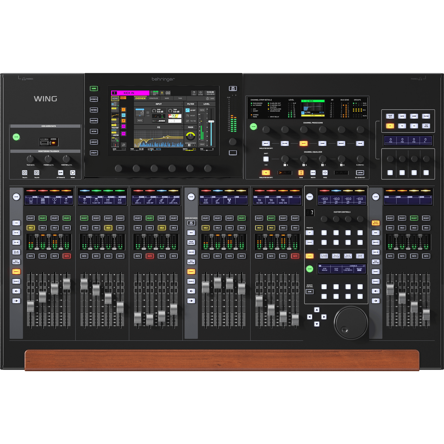 Behringer Wing 48-Channel 28-Bus Full Stereo Digital Mixing Console, Black (0603-AFC86-US1)