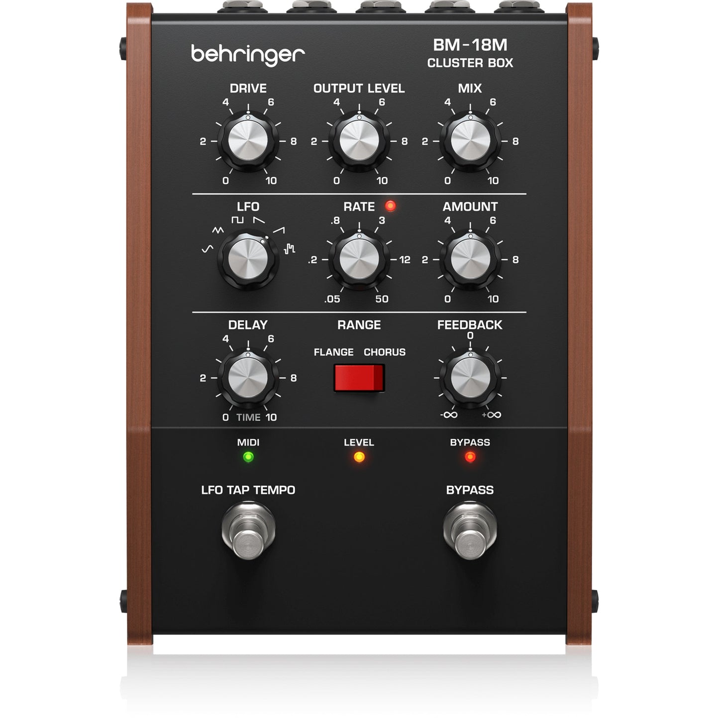Behringer BM-18M CLUSTER BOX Vintage Analog Cluster Flux Pedal (0709-ALR86-001)